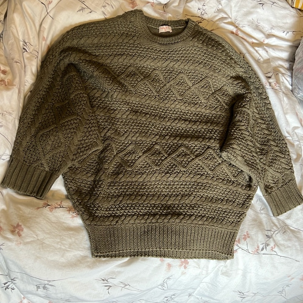 Forrest Green Knitted Sweater!